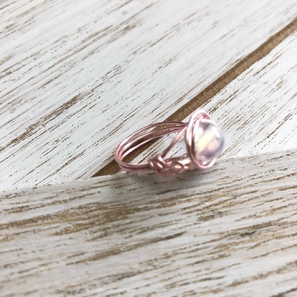 Handmade Opalite Ring Size 7.5 - Picture 3 of 4